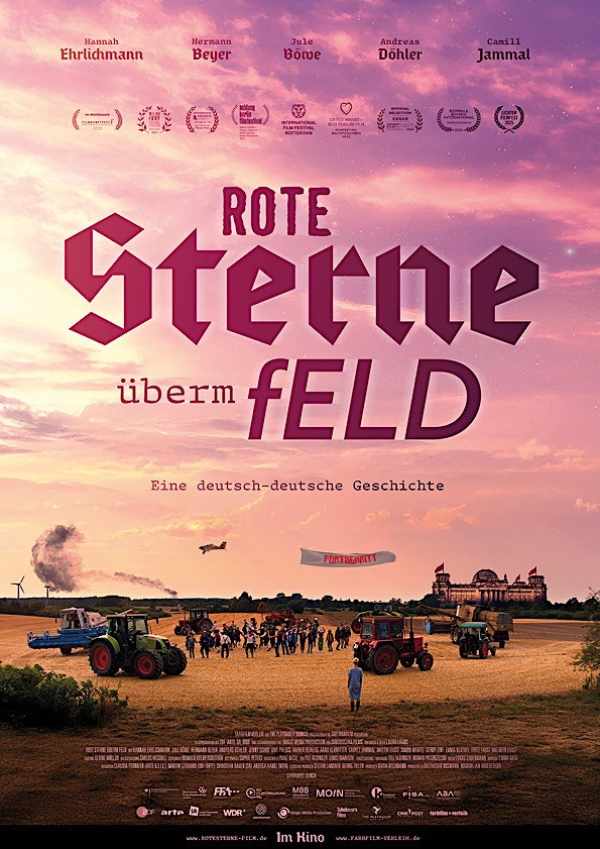 Rote Sterne überm Feld
